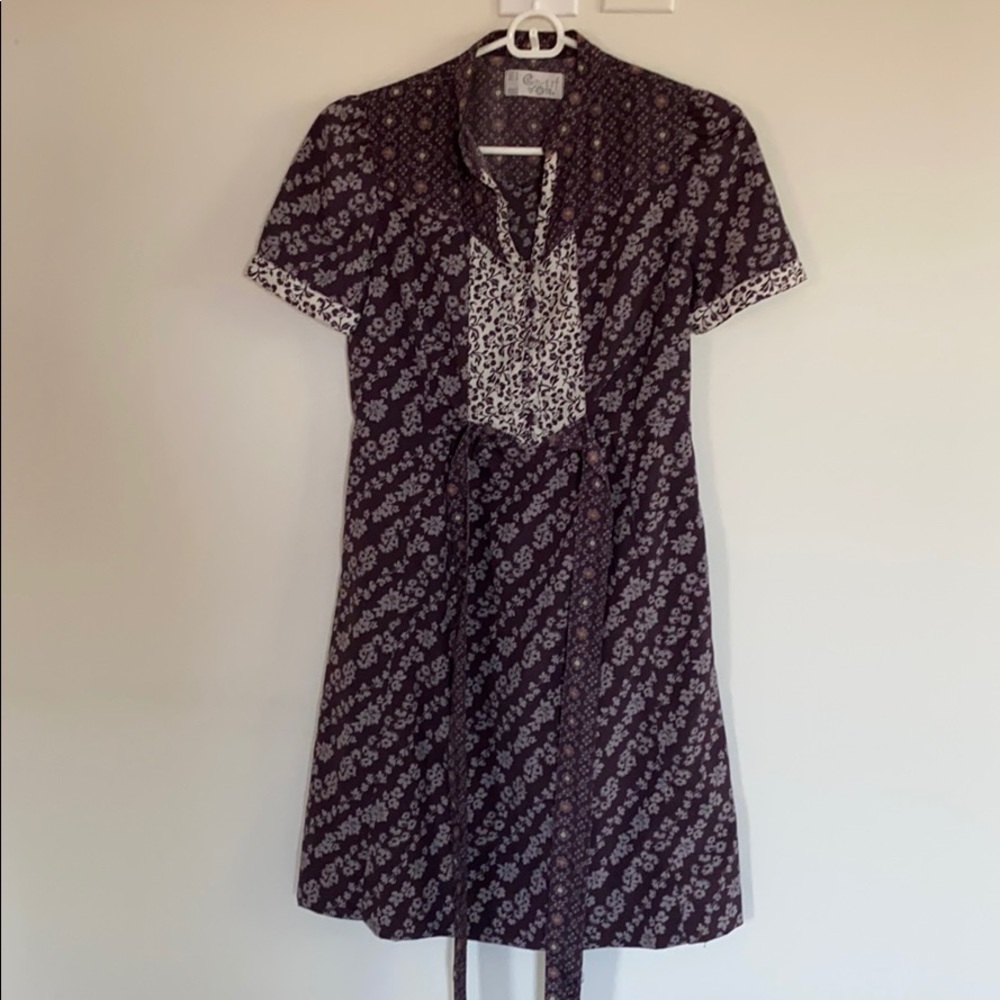 Floral purple dress
